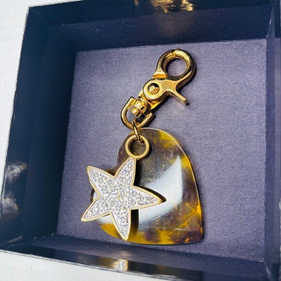 JOAN RIVERS Vintage Heart & Star Key Chain - Picture 2 of 4